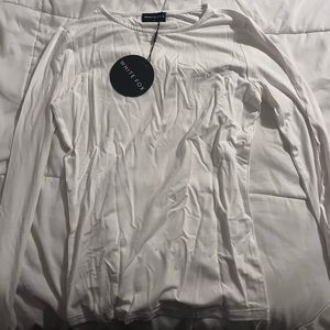 brand new white long sleeve